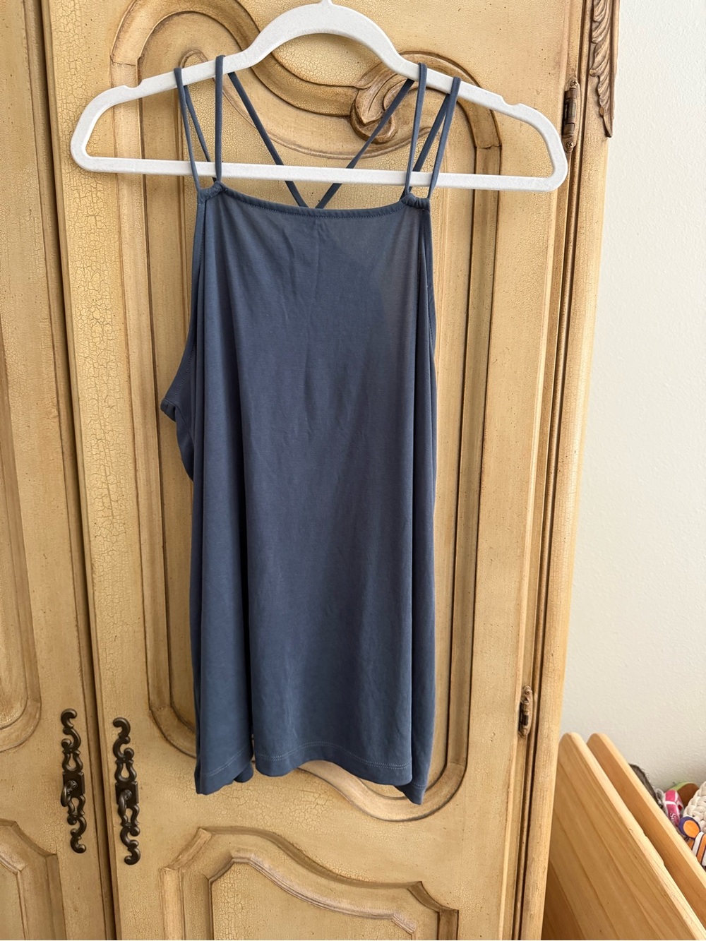 LOFT Steel Blue Double-Strap Camisole